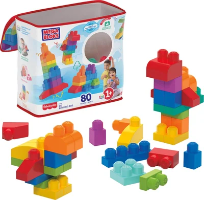 Mega Bloks DCH63 Big Building Bag mit 80 Bausteinen