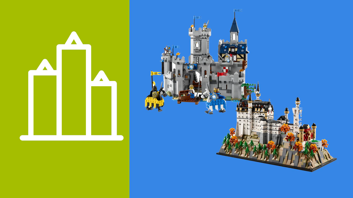 Castle building sets beyond Lego: expandable castles and landmarks