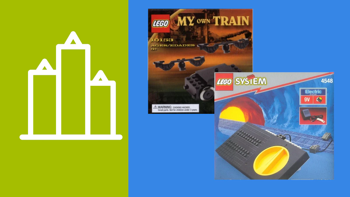 Lego 9V trein: rails, regelaar, motor en wat nog past