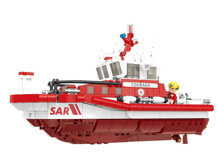 BlueBrixx DGzRS-Seenotrettungsboot Courage 109687 mit 1.137 Teilen