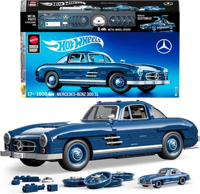 Mattel Brick Shop Hot Wheels Mercedes-Benz 300 SL HWW25