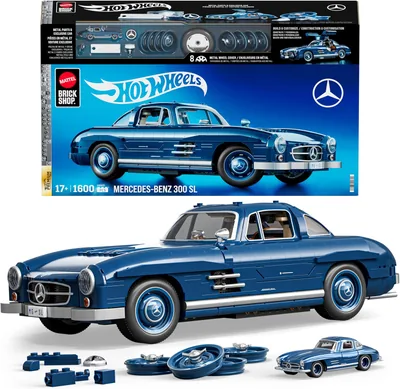 Mattel Brick Shop Hot Wheels Mercedes-Benz 300 SL HWW25