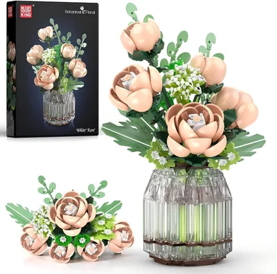 Mould King White Roses 24109