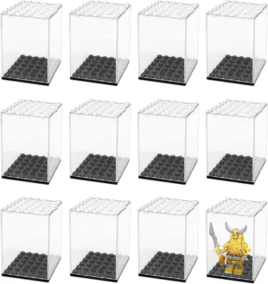 Vetrinette singole Gobesty per minifigure (set da 12)
