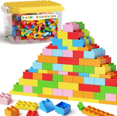 burgkidz 150-piece classic large building-block tub