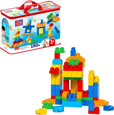 Sac Deluxe MEGA BLOKS de 150 briques aux couleurs primaires