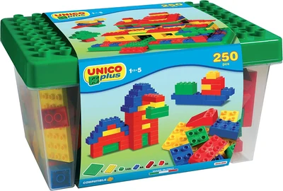 Boîte de rangement UNICO Plus 8525 avec 250 grandes briques