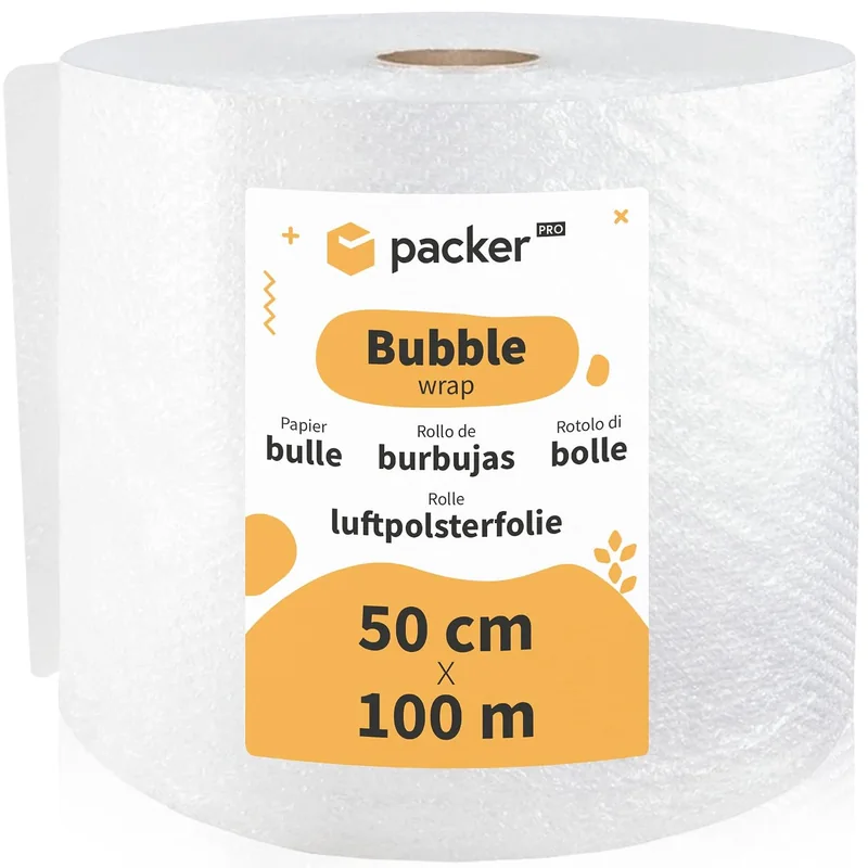 Rouleau de papier bulle packer PRO de 50 cm × 100 m