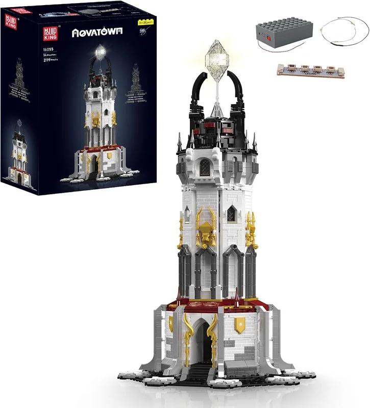Mould King 16055 phare médiéval avec éclairage LED