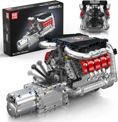Mould King 10203, moteur V8 à construire