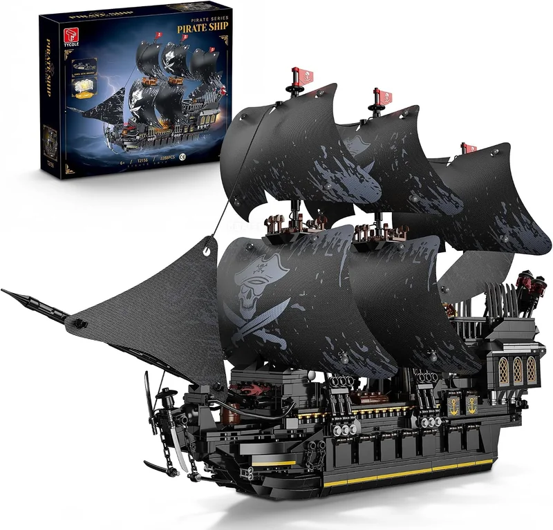 TYCOLE Black Pearl, bateau pirate à construire avec éclairage