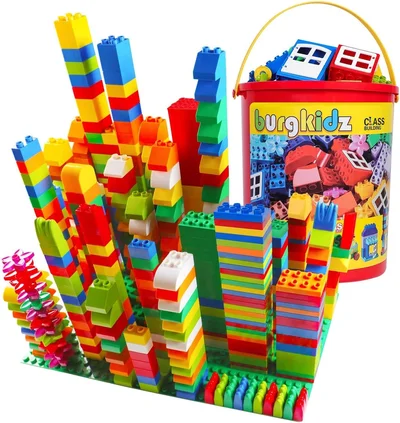 burgkidz Classic Große Bausteine Lernspielzeug