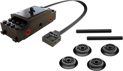 Lego Power Functions Zugmotor 88002 mit Rädern und Kreuzachsen