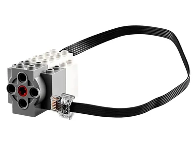 Middelgrote lineaire Lego Education-motor met vaste kabel en Technic-bevestiging