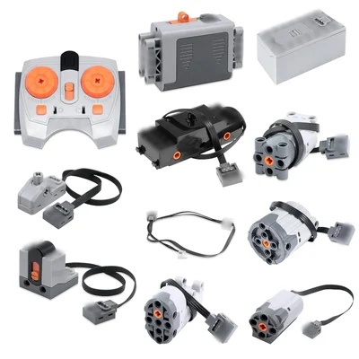 Binghe 11-delige Power Functions-achtige motorset met afstandsbediening en batterijhouder