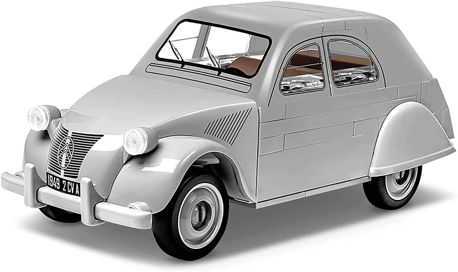 Graues COBI Citroën 2CV Type A Modell im Maßstab 1 zu 35