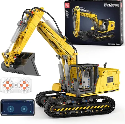 Set de construcción Mould King 13112, excavadora teledirigida