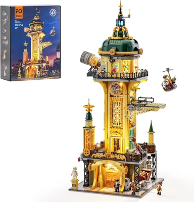Tour-observatoire steampunk Lumibricks