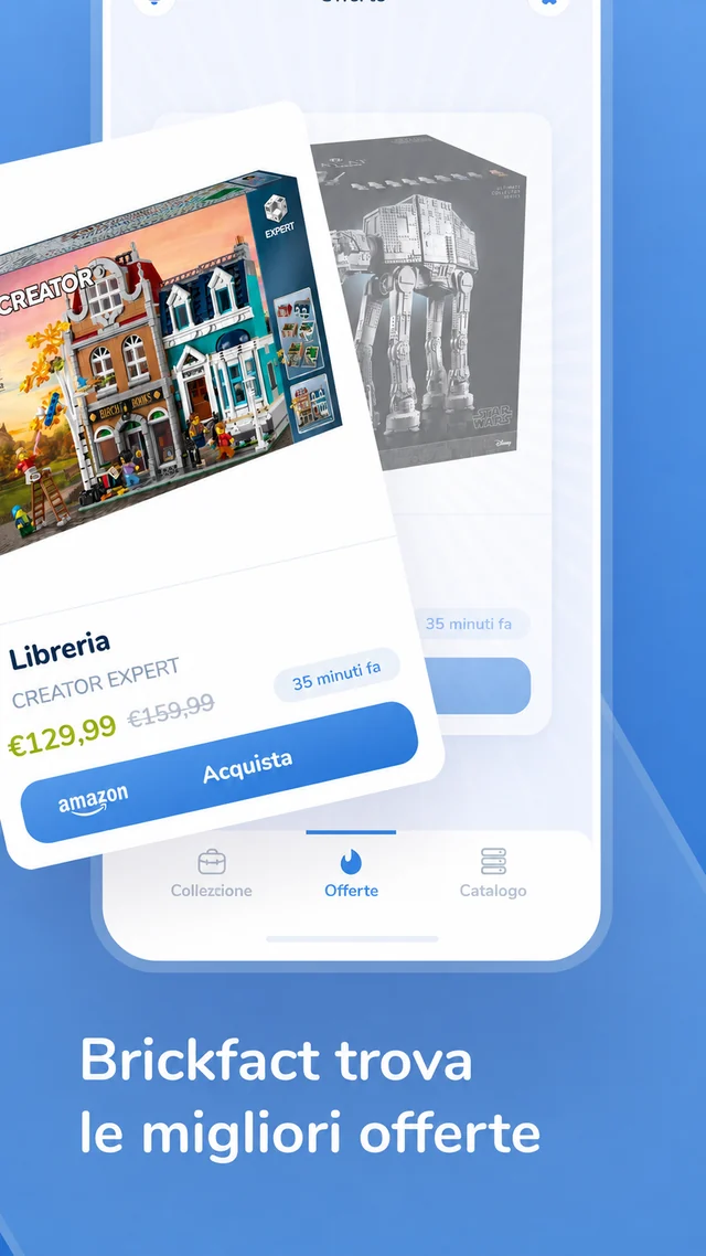 Offerte Lego nell'app di Brickfact
